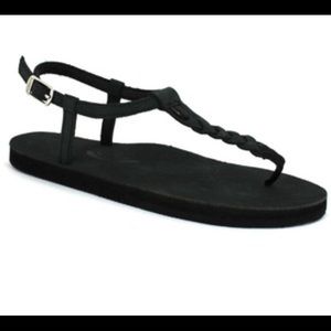 Rainbow leather gladiator sandals